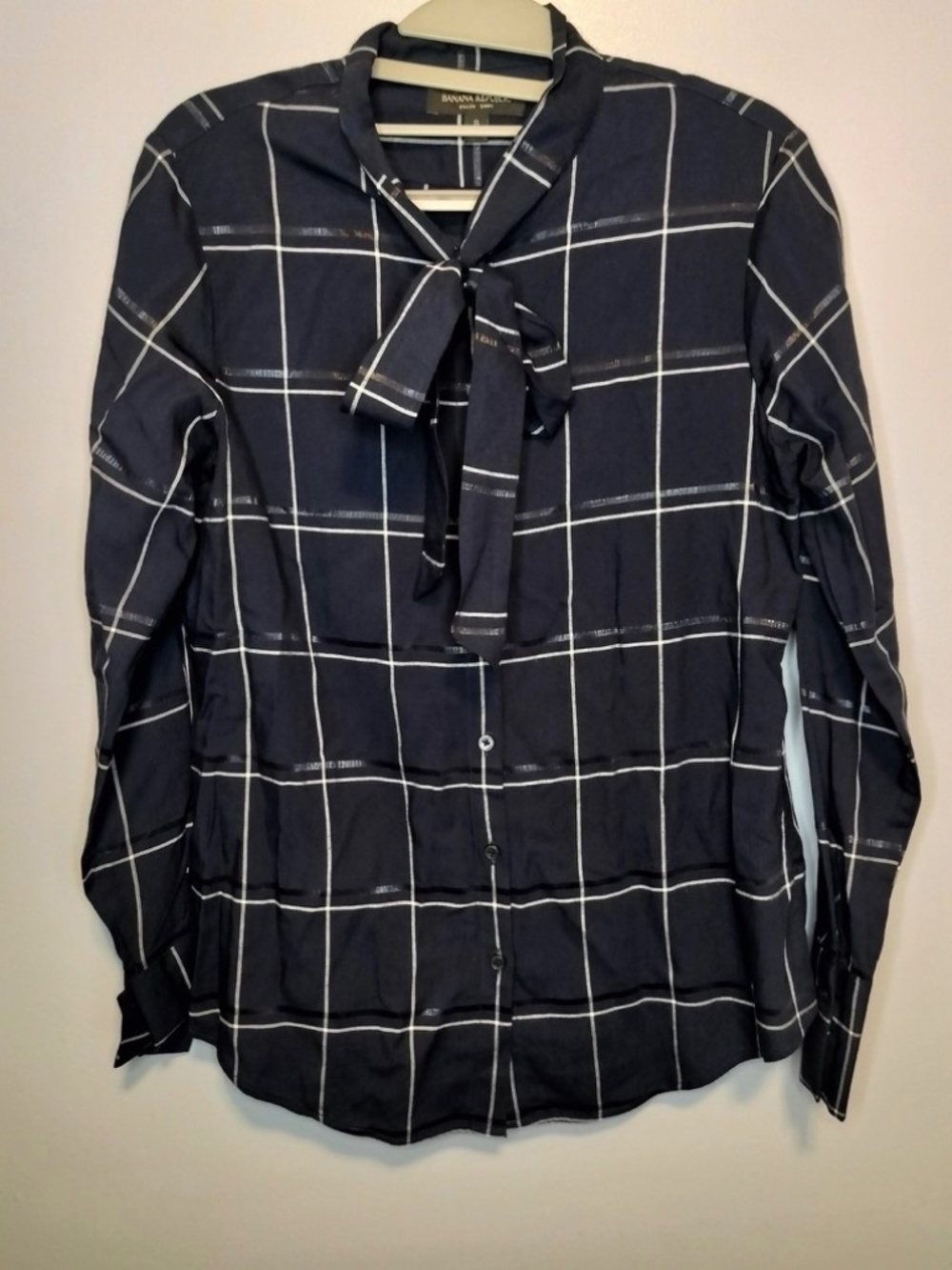 Banana Republic plaid shirt.